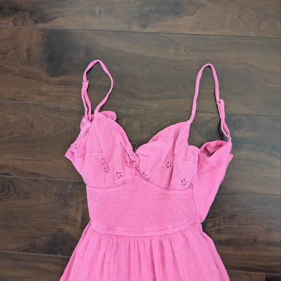 Hollister Pink Long Summer Dress - Picture 3 of 5